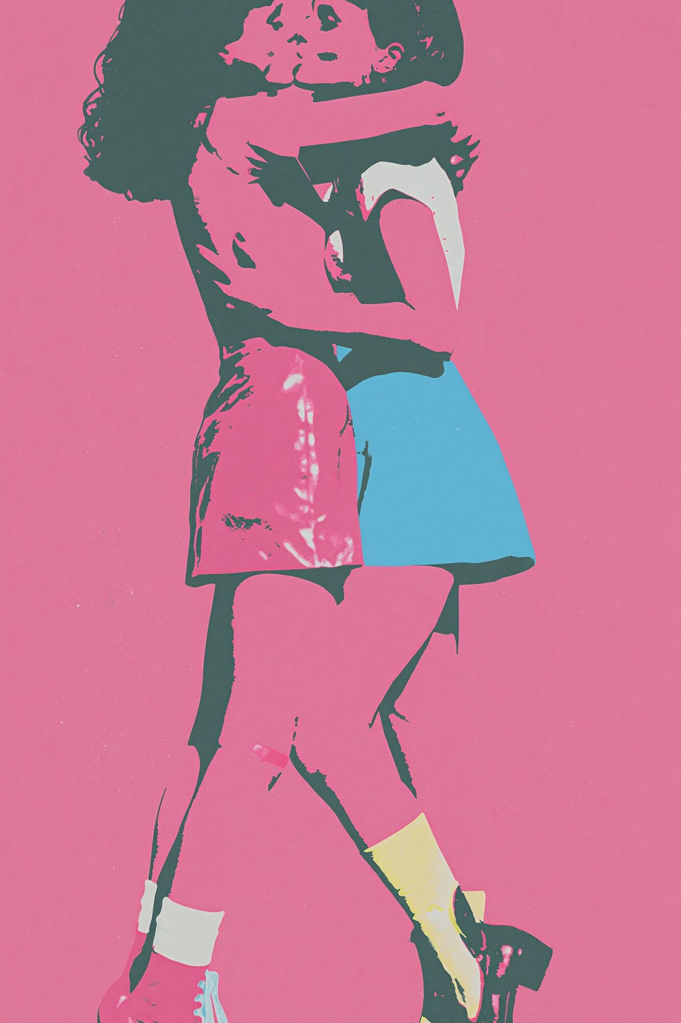Pop Art Kiss Poster. poster detail