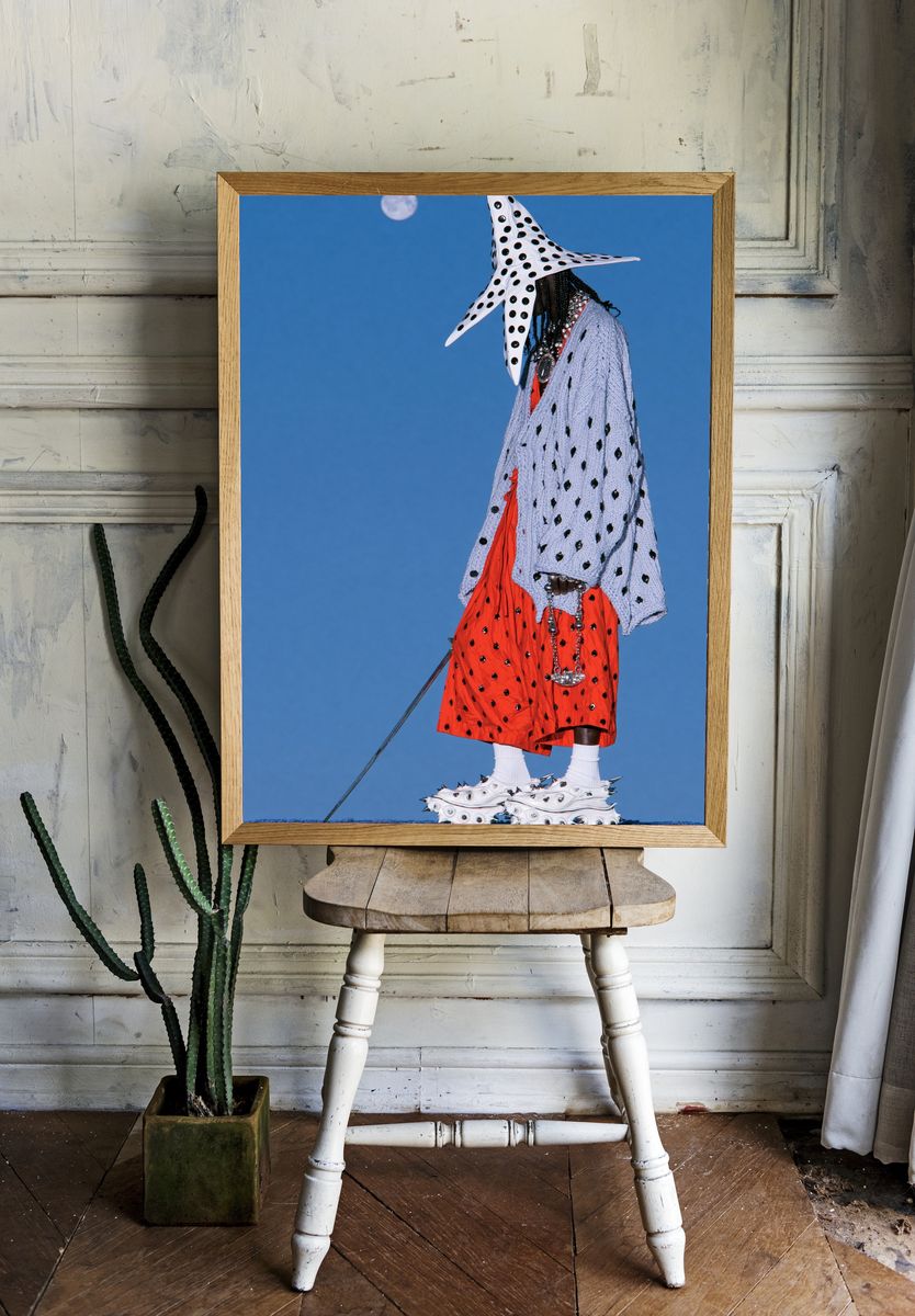 Avant-Garde Fashion Portrait Poster. — room view 1