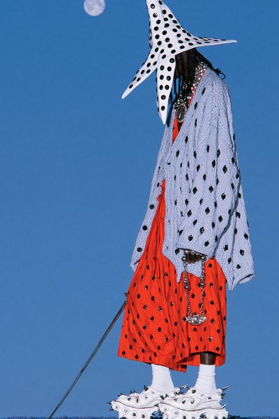 Avant-Garde Fashion Portrait Poster. poster