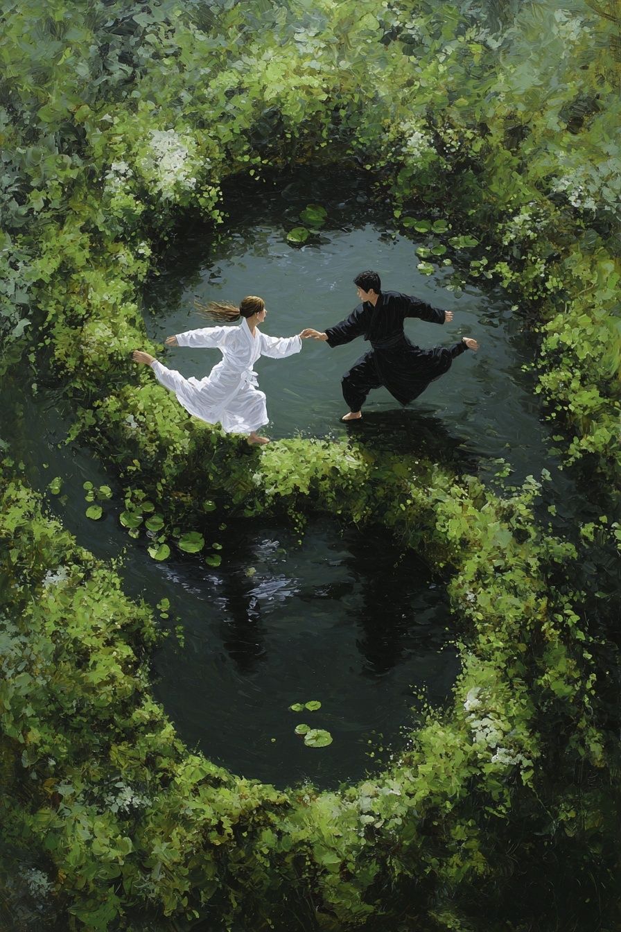 Dancing in Nature — Fine Art Print. poster — fine-art art