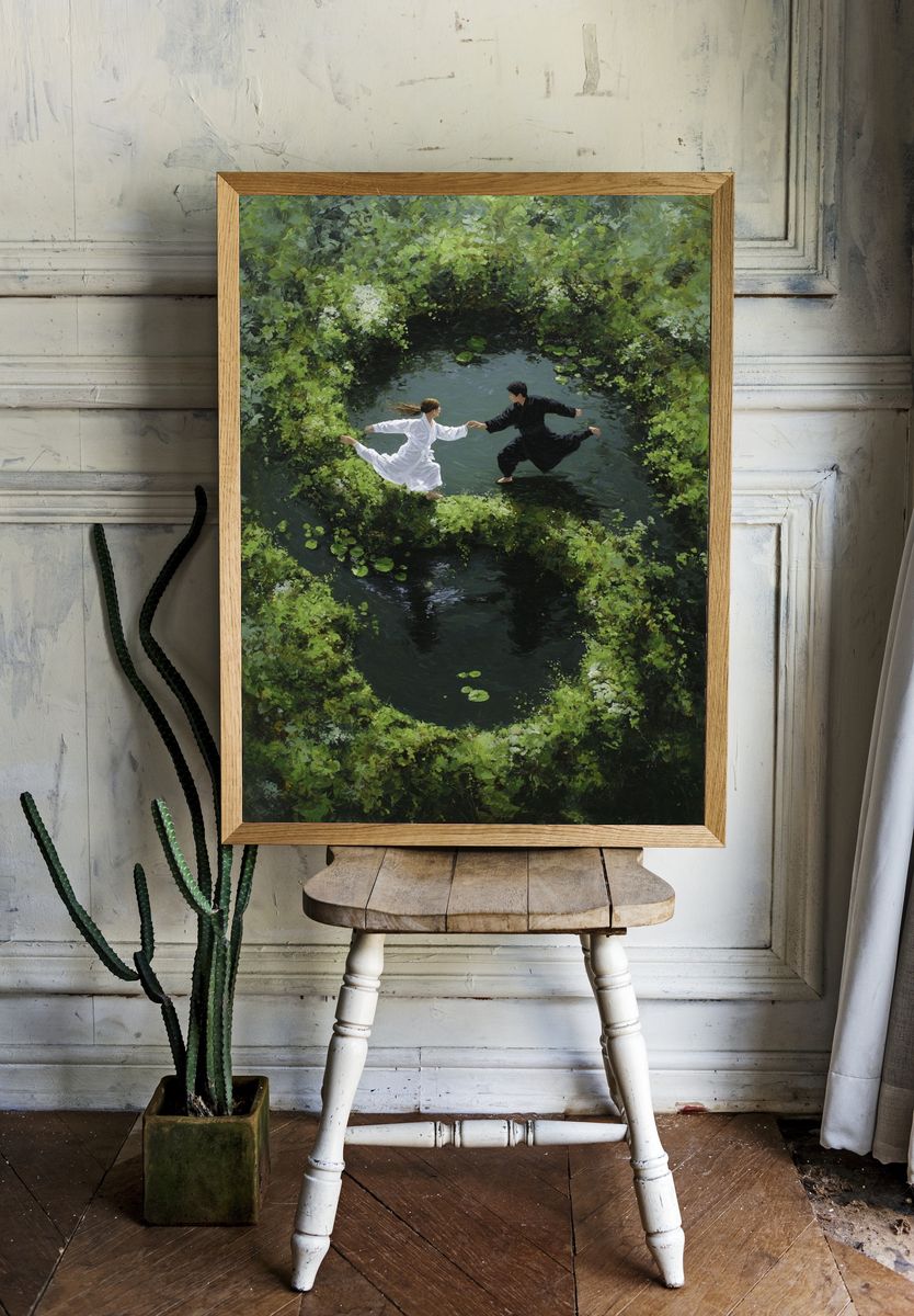 Dancing in Nature — Fine Art Print. — room view 1