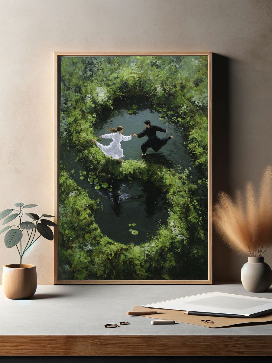 Dancing in Nature — Fine Art Print. — room view 2