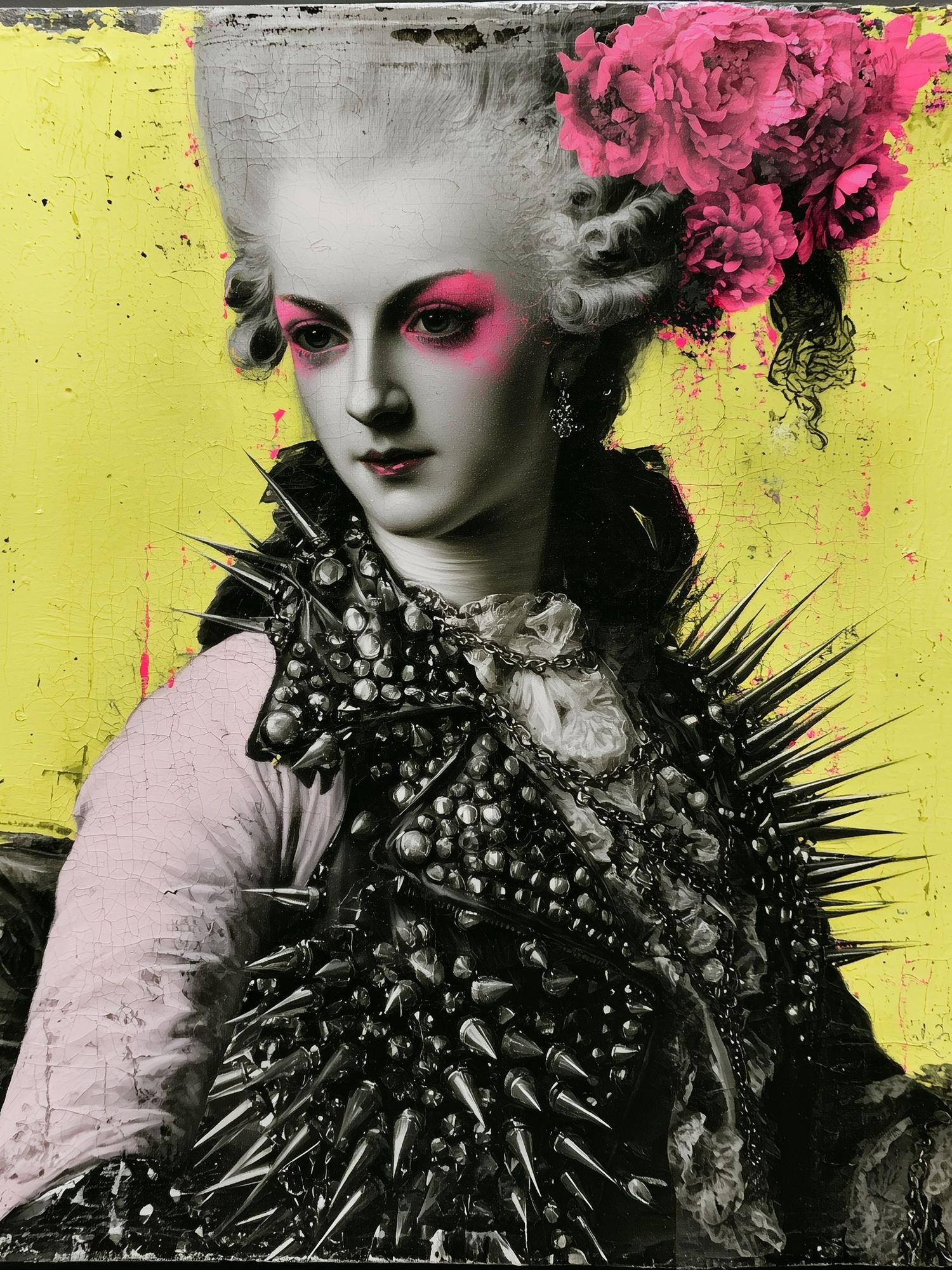 Baroque Punk Portrait Print. poster detail