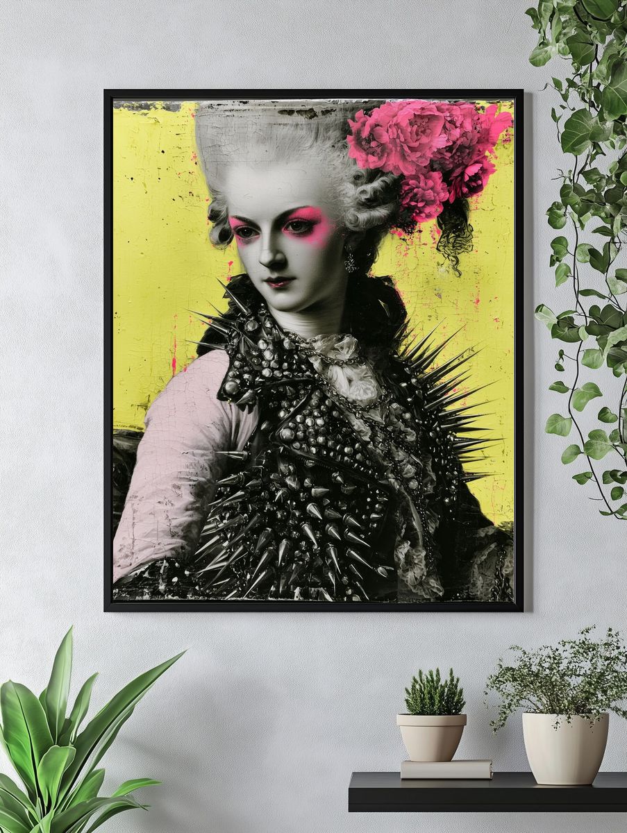 Baroque Punk Portrait Print. — room view 4