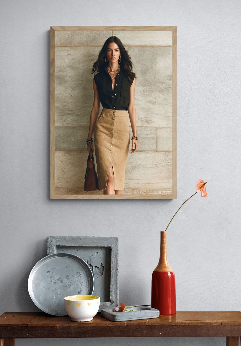 Fashion Portrait Photography Poster. — room view 3