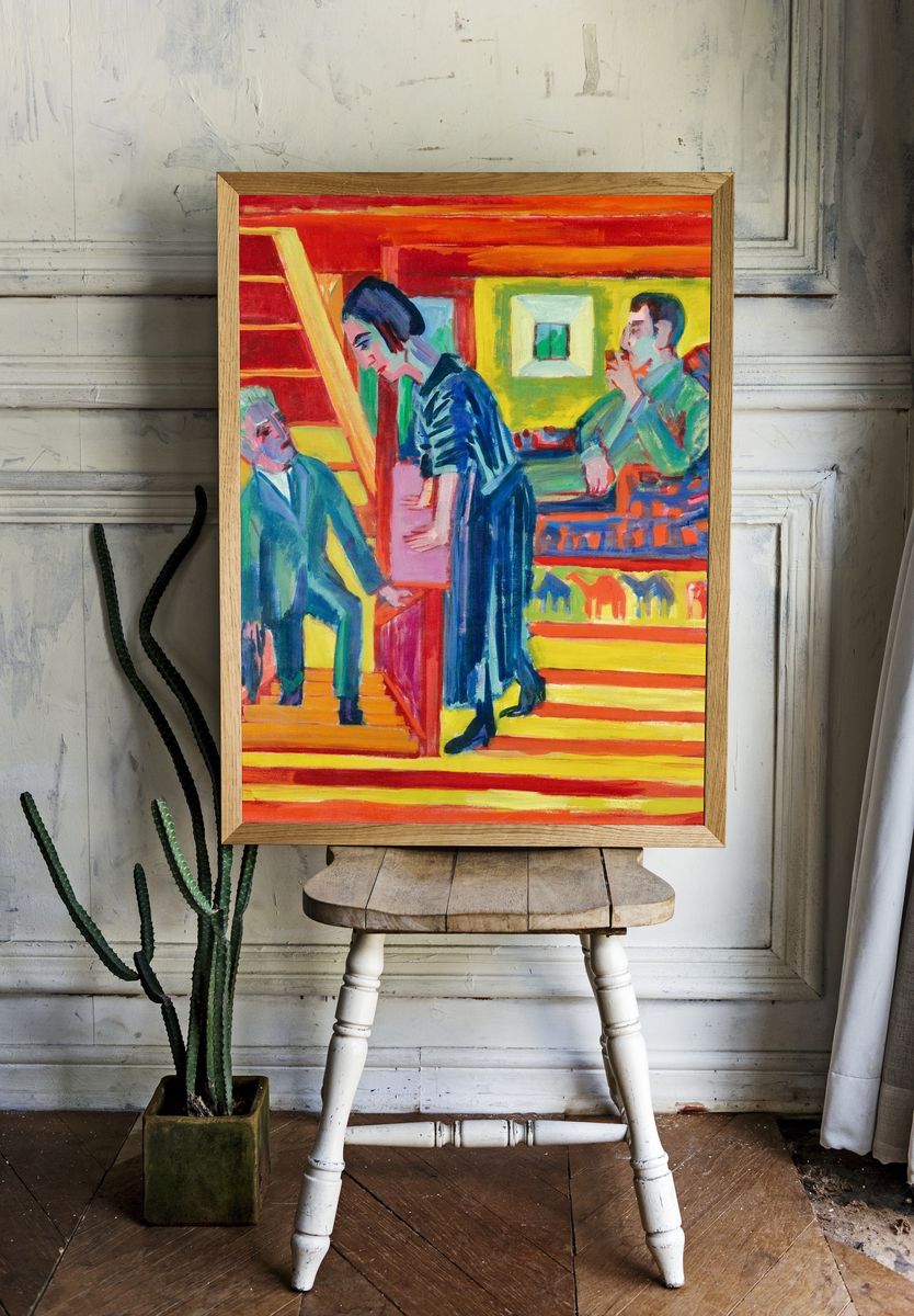 Domestic Scene — Expressionism Print. — room view 1