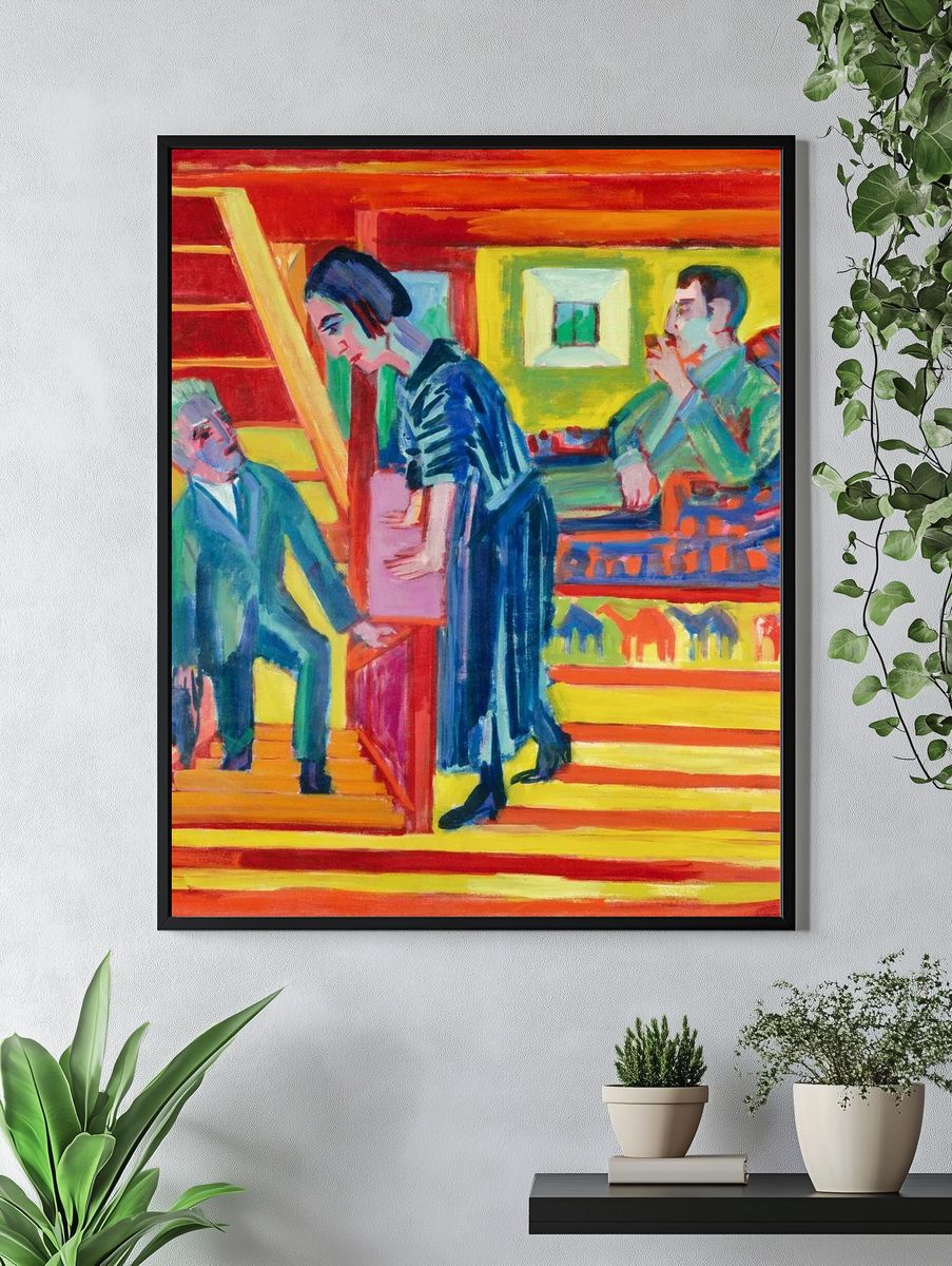 Domestic Scene — Expressionism Print. — room view 4