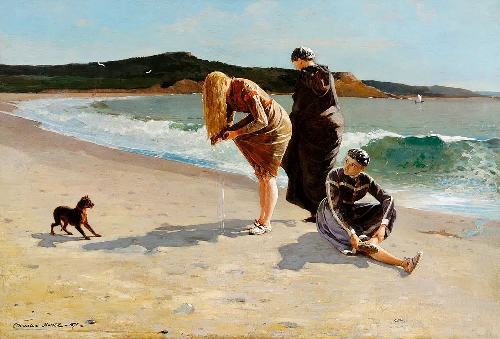 Eagle Head, Manchester, Massachusetts (High Tide) (1870). poster — fine-art art
