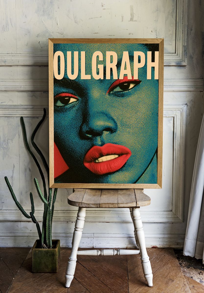 Soulgraphy Pop Art Portrait Poster. room preview