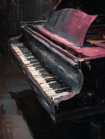 Pink Piano — Fine-Art Print. poster print