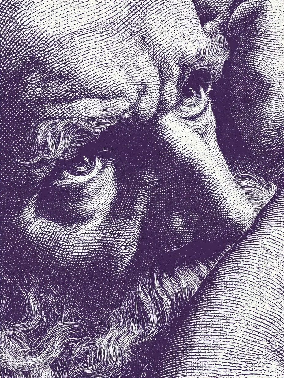 Intense Gaze — Fine Art Print. poster detail