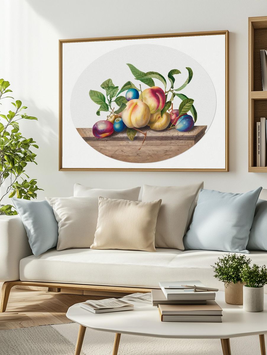 Fruit Arrangement: Peaches Plums Slab. — room view 2