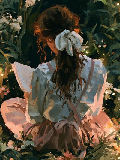 Garden Girl Fine-Art Poster.