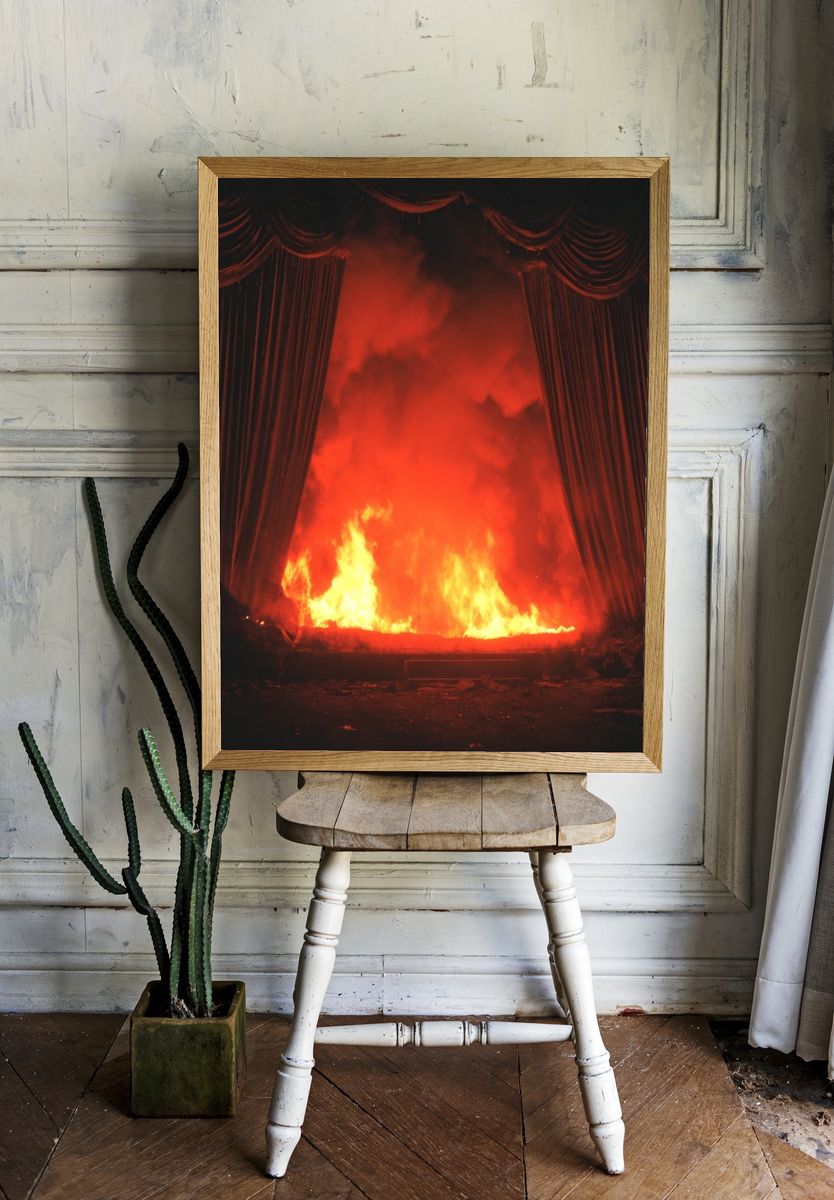 Theatrical Fire — Fine Art Print room preview