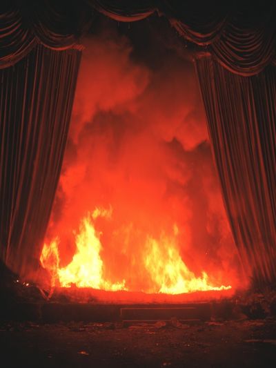 Theatrical Fire — Fine Art Print. poster print