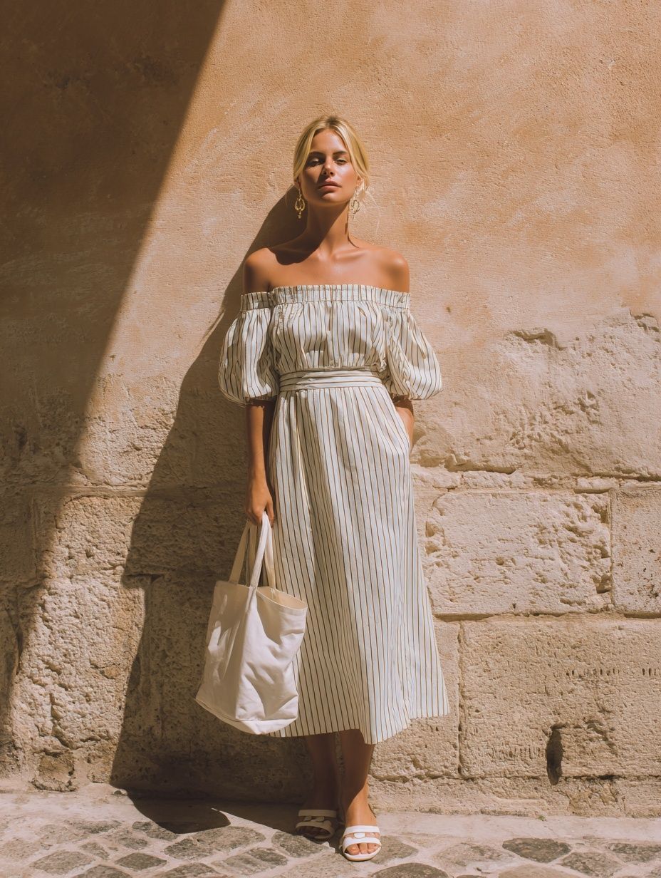 Sunlit Fashion Portrait Print. poster detail