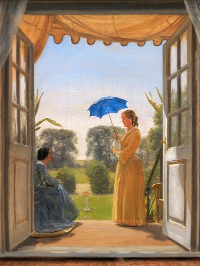 Women in Garden — Fine Art Print. poster print