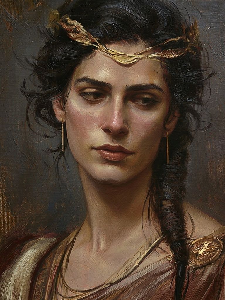 Classical Woman Portrait Fine-Art Print. poster detail