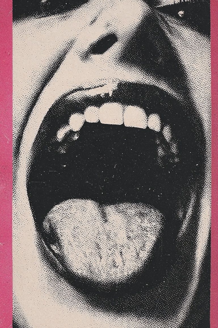 Screaming Face Pop-Art Poster. poster detail