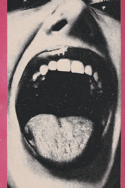 Screaming Face Pop-Art Poster. poster print