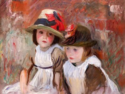 Village Children (1890) John Singer. poster print