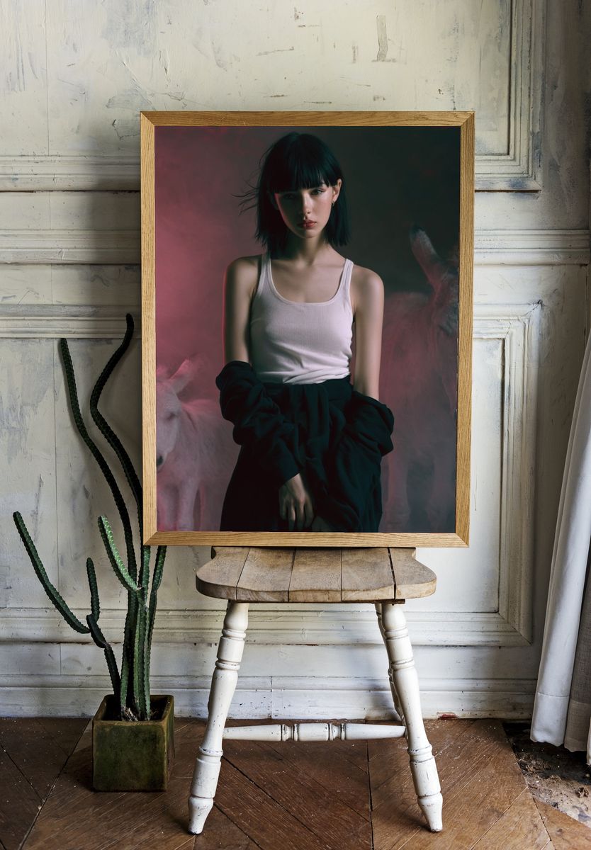 Dreamlike Portrait — Fine-Art Print. — room view 1