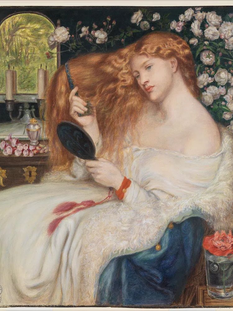 Lady Lilith Dante Gabriel Rossetti. poster detail