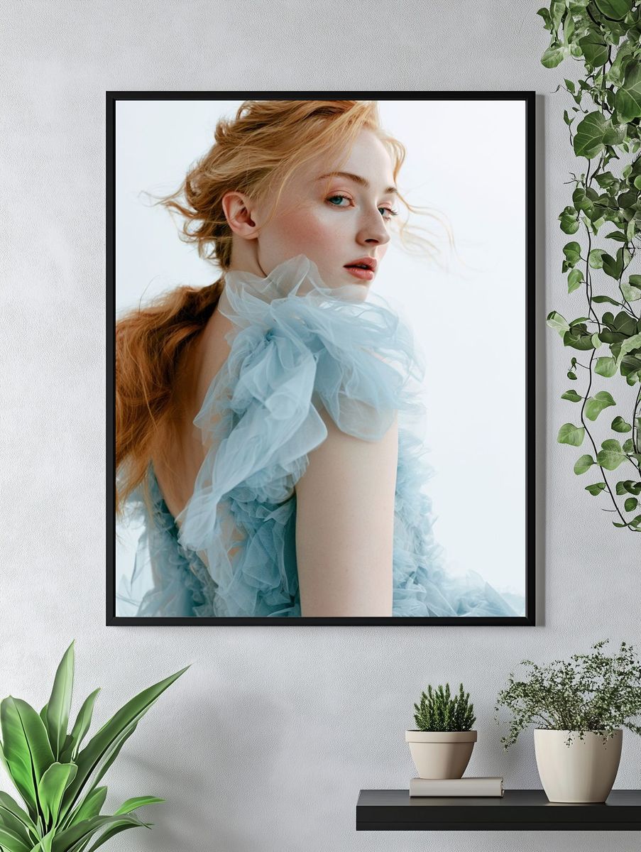 Ethereal Fashion Portrait Poster. — room view 4