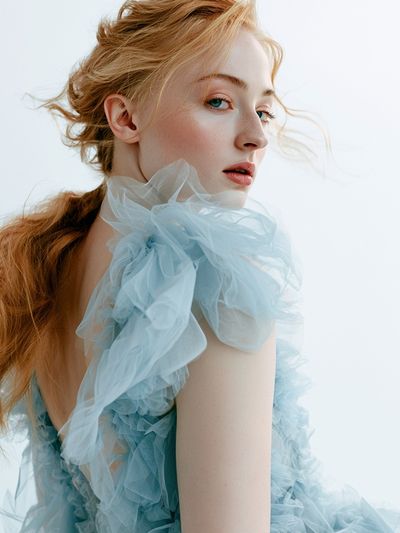 Ethereal Fashion Portrait Poster. poster