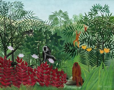 Tropical Forest Monkeys (1910) Henri. poster
