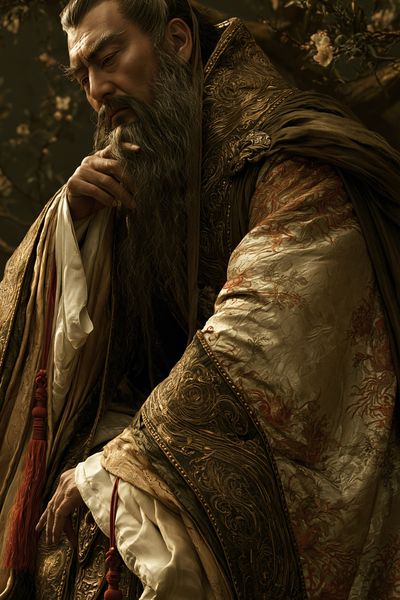 Imperial Sage Portrait Print. poster
