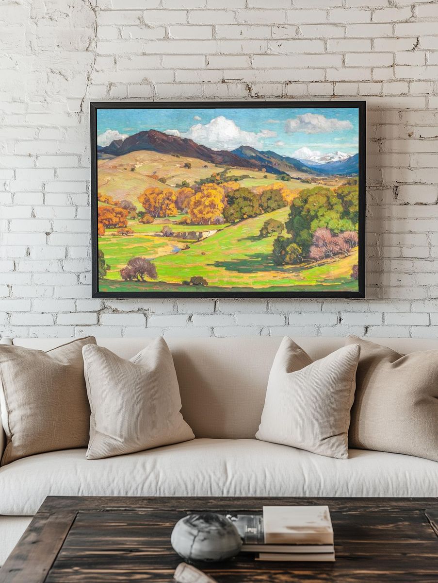Autumn Landscape — Fine Art Print. room preview