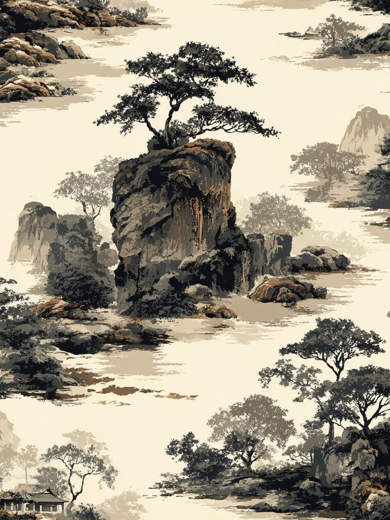 Serene Landscape — Fine Art Print. poster — fine-art art