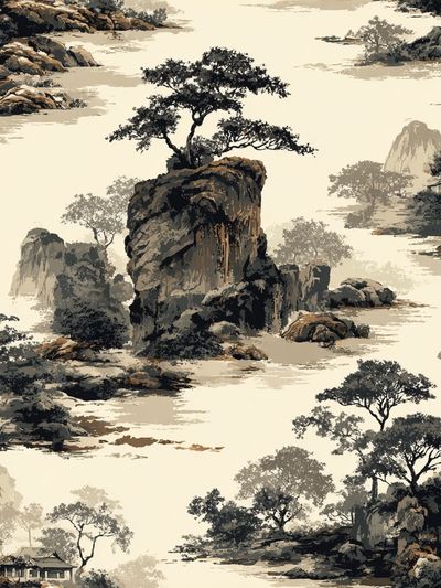 Serene Landscape — Fine Art Print. poster print