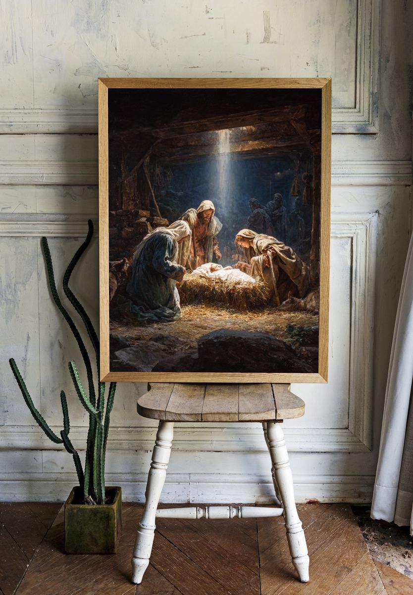 Nativity Scene Fine-Art Poster. — room view 1