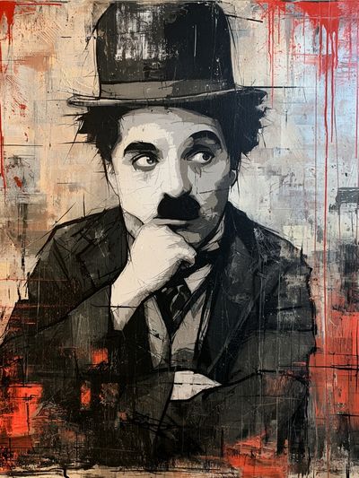 Charlie Chaplin Pop-Art Poster.