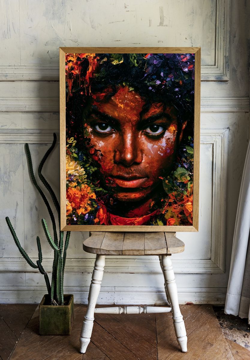 Floral Portrait Fine-Art Poster. — room view 1