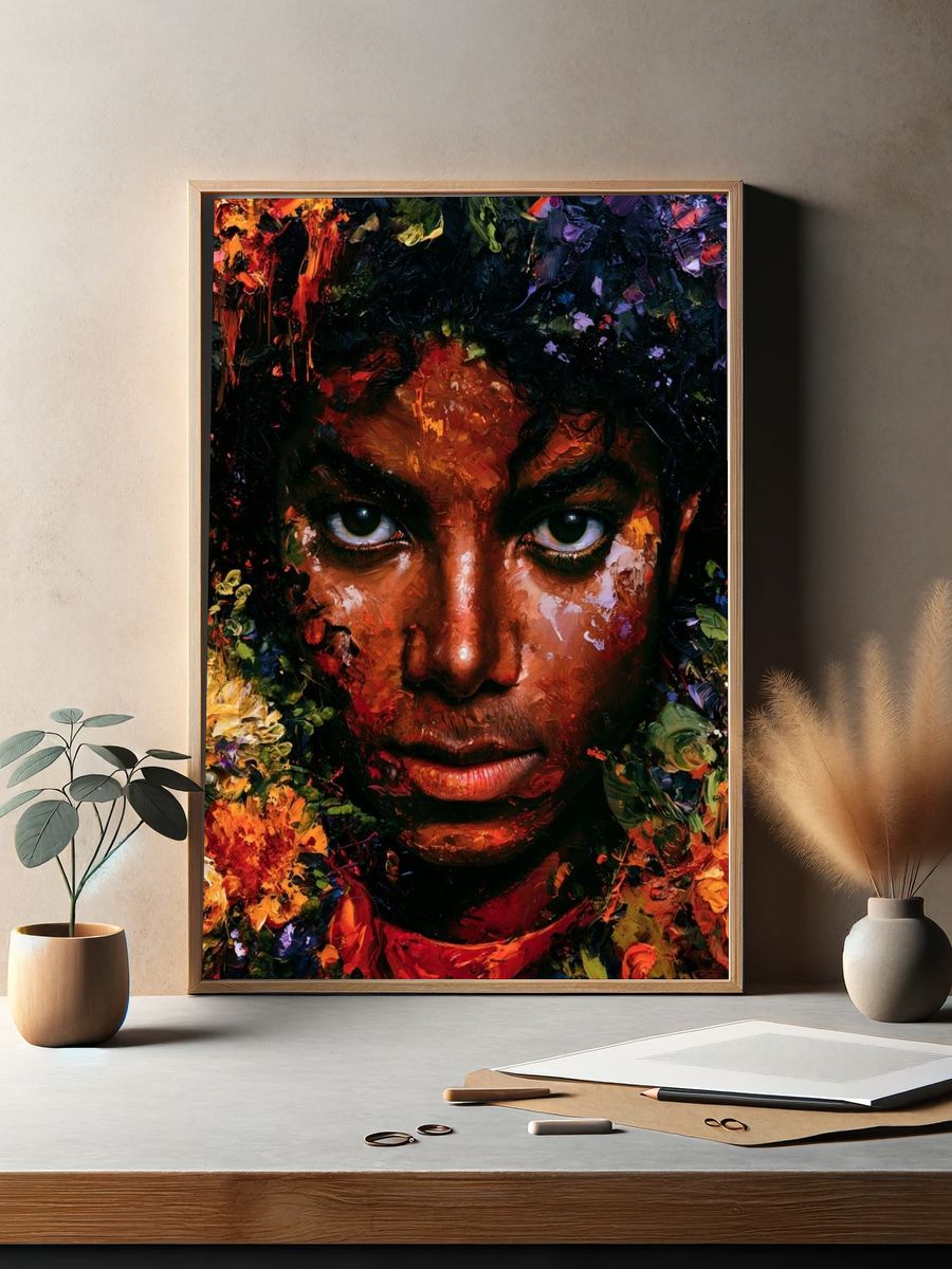 Floral Portrait Fine-Art Poster. — room view 2