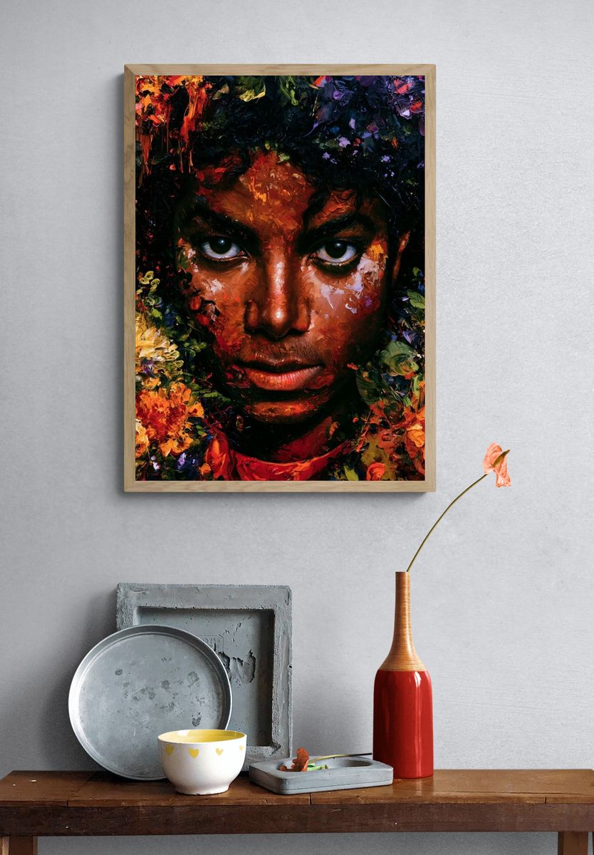 Floral Portrait Fine-Art Poster. — room view 3