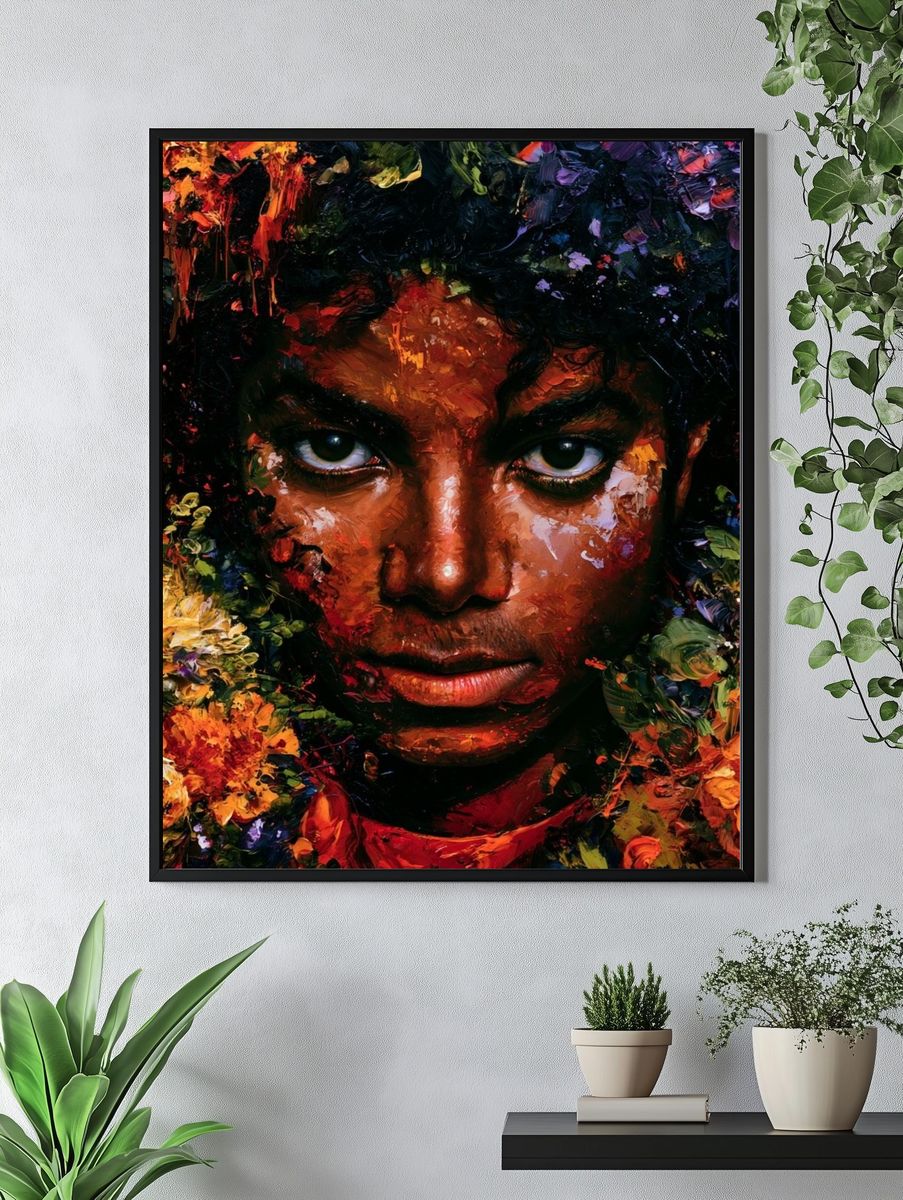 Floral Portrait Fine-Art Poster. — room view 4