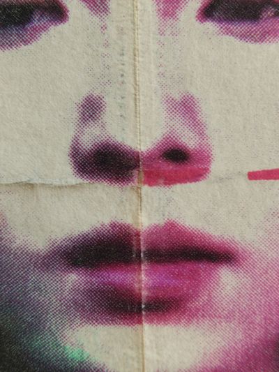 Pop Art Face Close-Up Poster. poster print