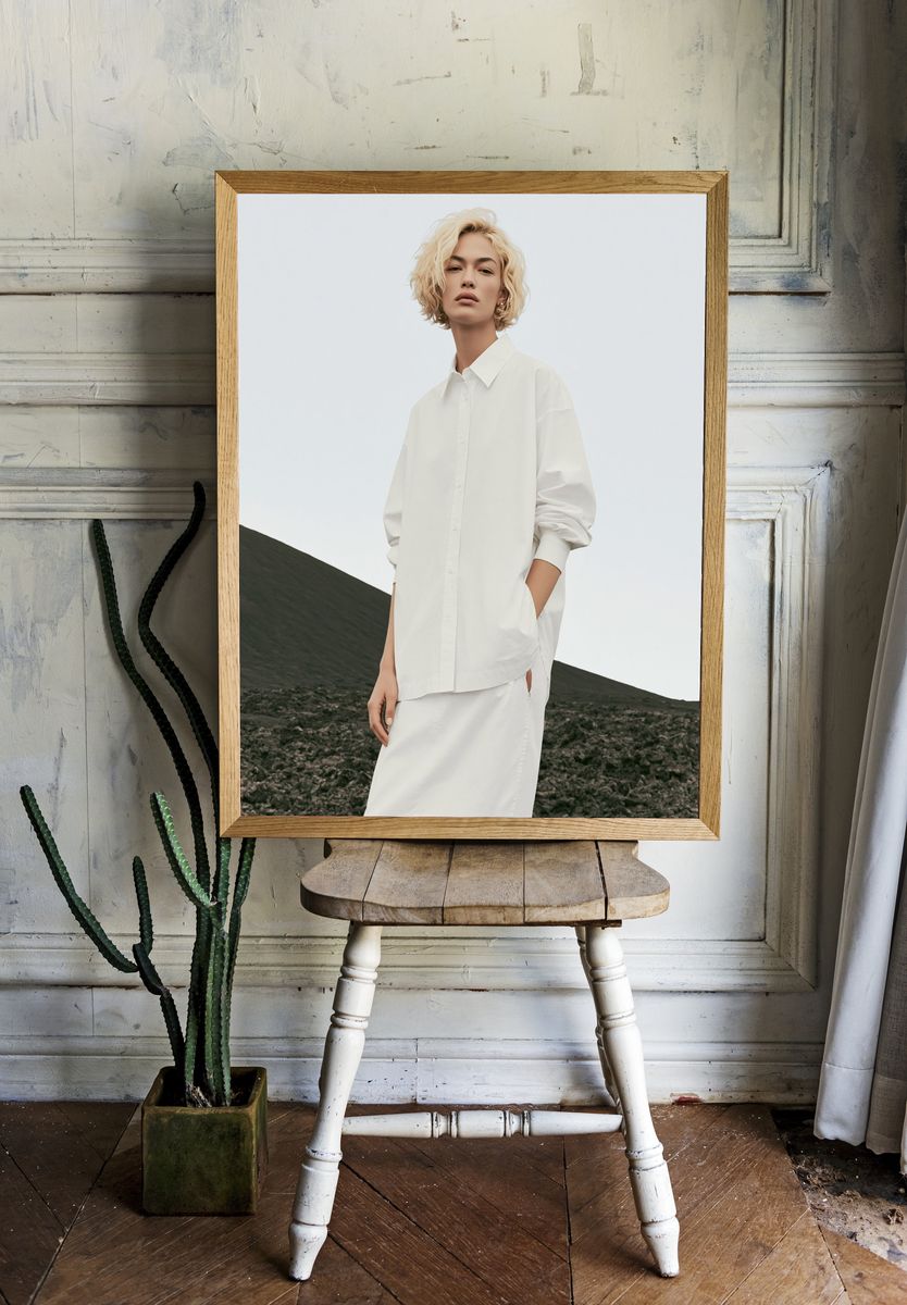 Minimalist Fashion Portrait Poster. — room view 1