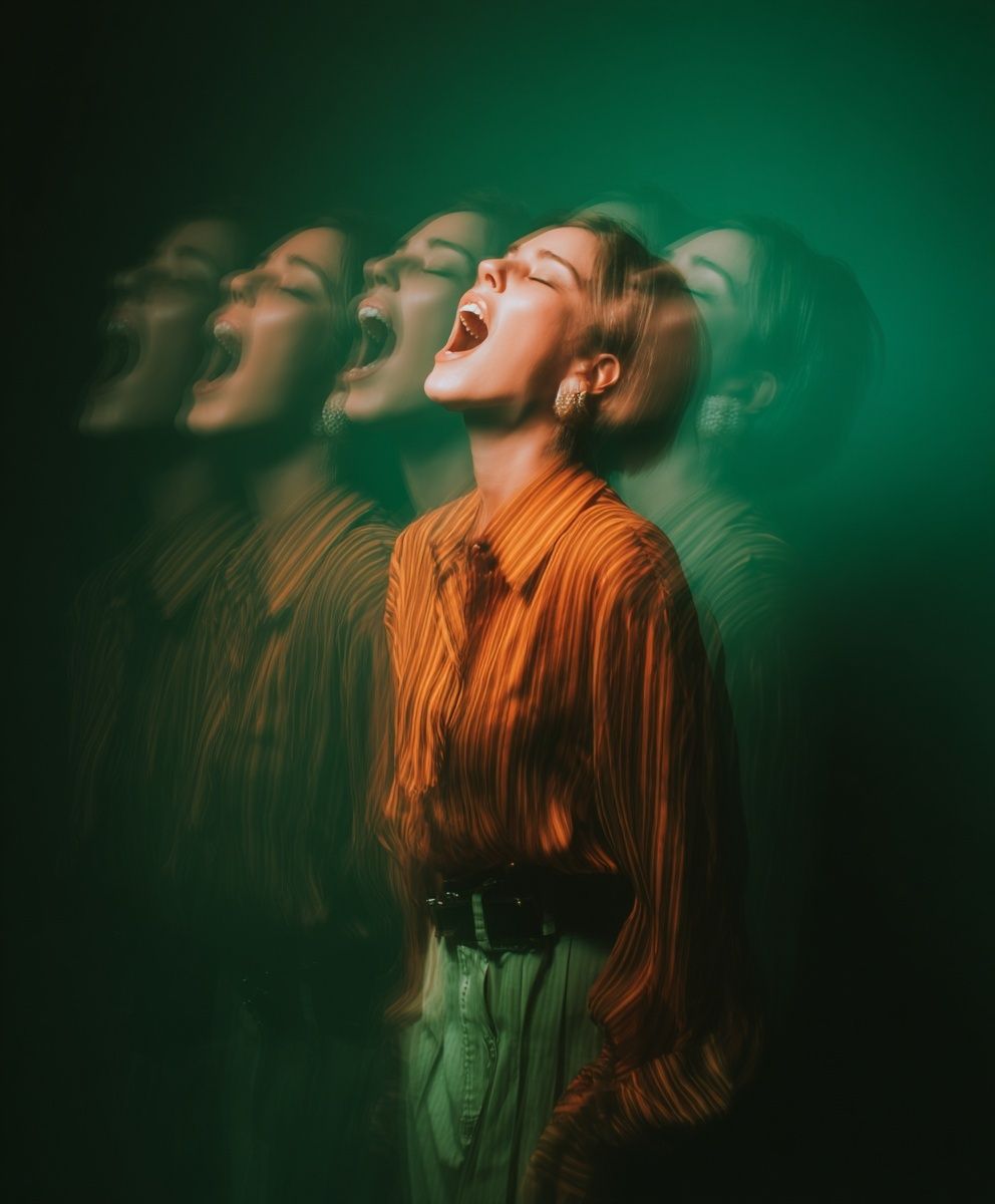Screaming Woman — Fine Art Print. poster detail
