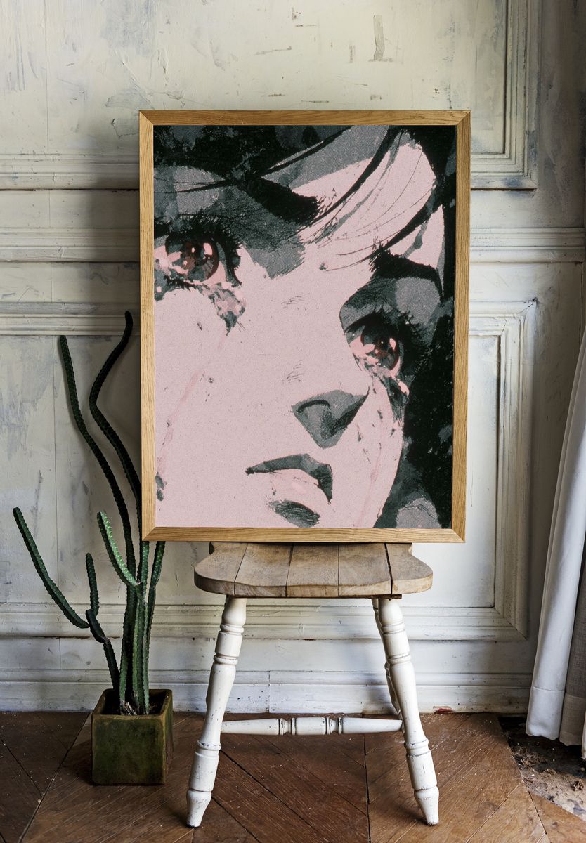 Pop Art Portrait Poster. — room view 1