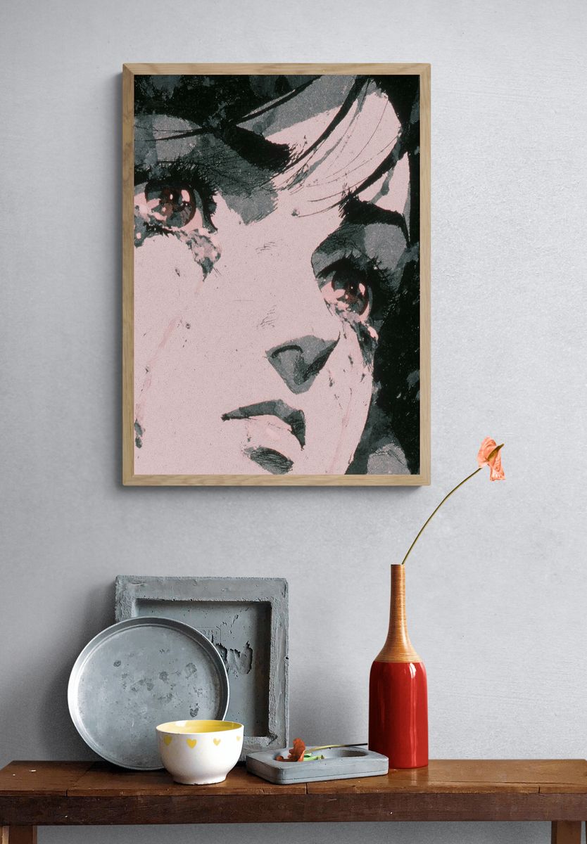 Pop Art Portrait Poster. — room view 3