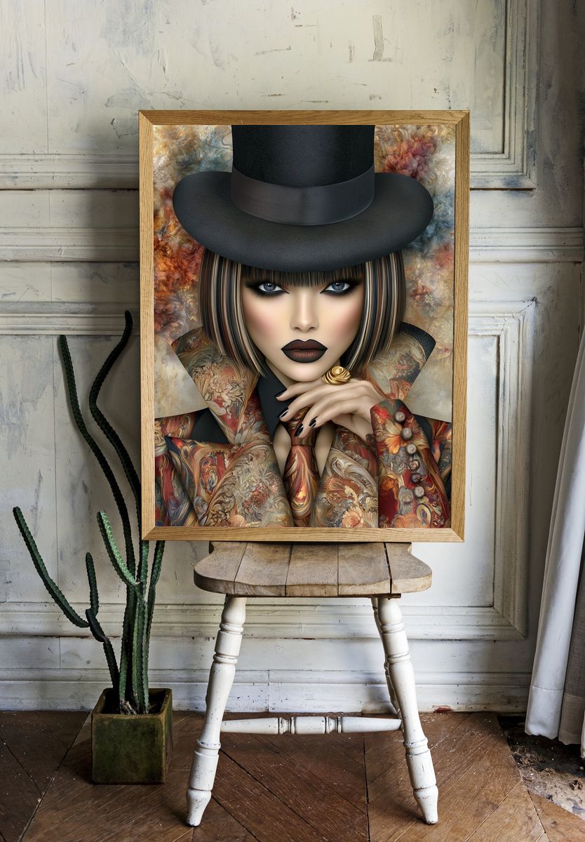 Fashion Portrait — Fine-Art Print. room preview