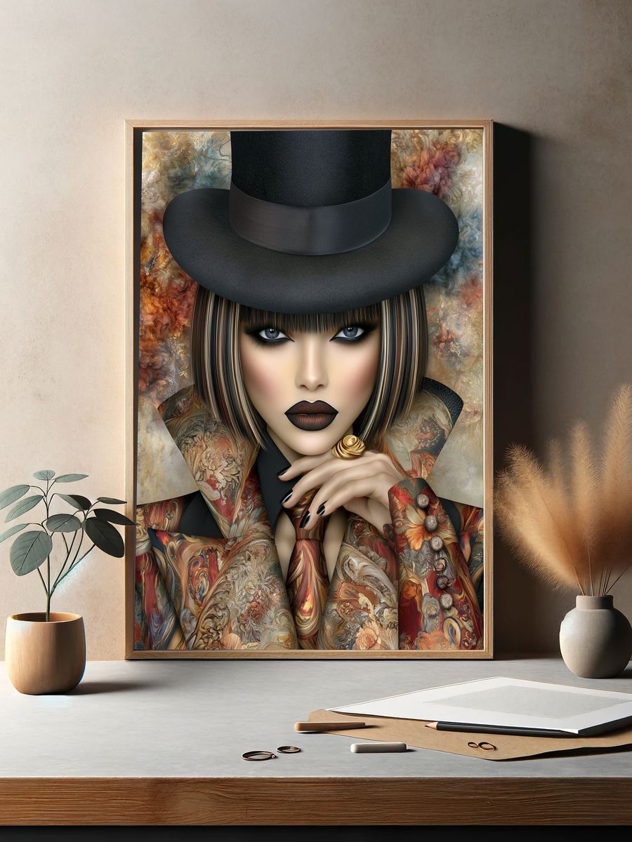Fashion Portrait — Fine-Art Print. — room view 2