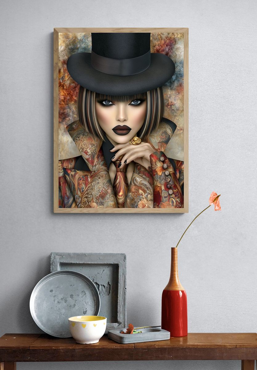 Fashion Portrait — Fine-Art Print. — room view 3