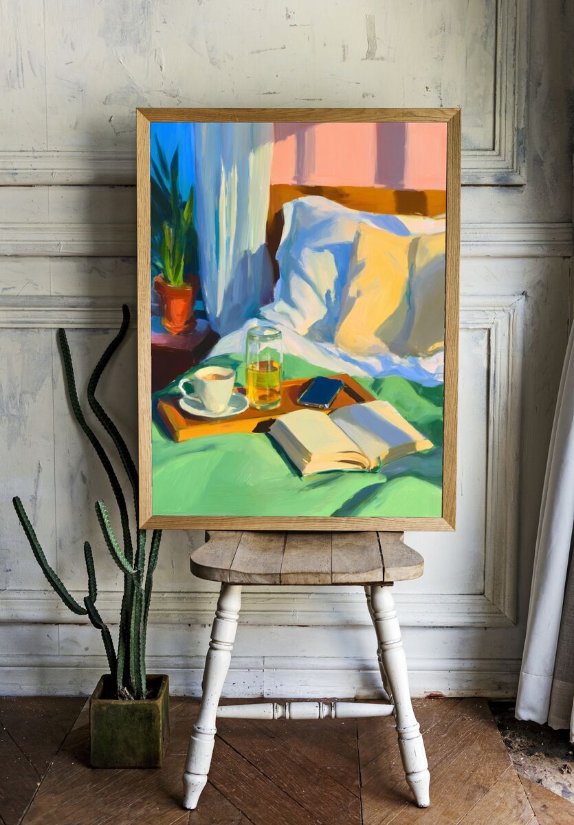 Cozy Morning — Fine Art Print. room preview