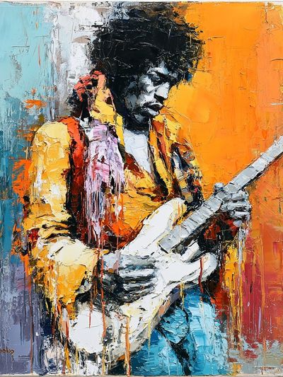 Jimi Hendrix Pop-Art Poster. poster